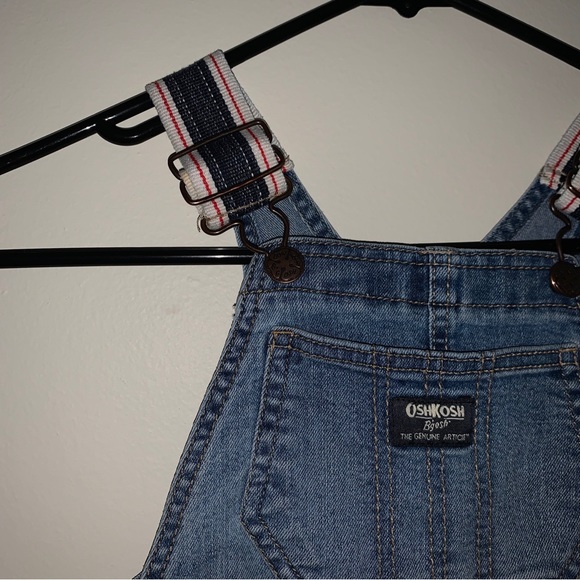 Oshkosh B'gosh Overalls Toddler Boys Sz 2T Carpenter Denim - Picture 4 of 5